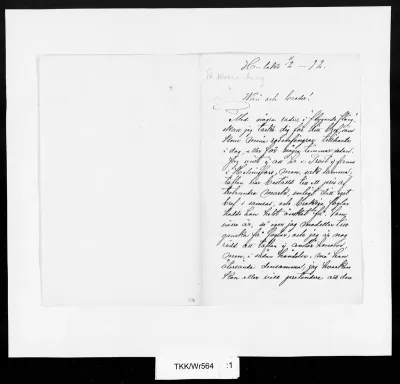 TKK/Wr564, Wright, Ferdinand von, 11.2.1892