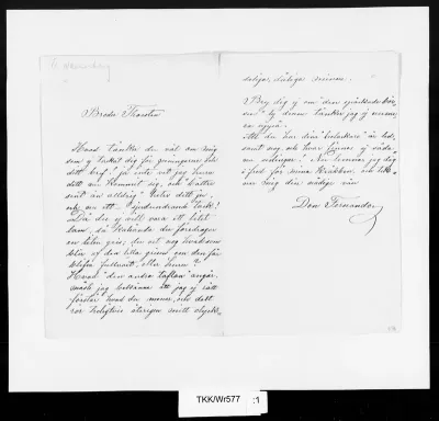 TKK/Wr577, Wright, Ferdinand von, s.d.