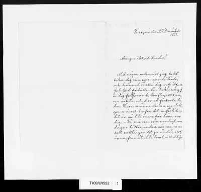 TKK/Wr592, Wright, Fika von [Fredrika] & Wright, Mina von [Wilhelmina], 24.12.1901