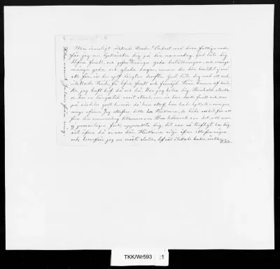 TKK/Wr593, Wright, Fika von [Fredrika], s.d.