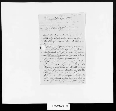 TKK/Wr729, Wright, Magnus von, Unikeonpäivä / Sjusåfvardagen 1863