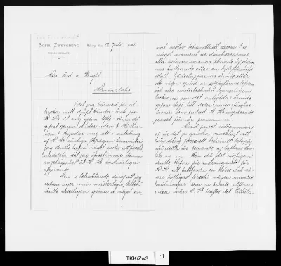 TKK/Zw3, Zweygberg, Sofia, 12.07.1902