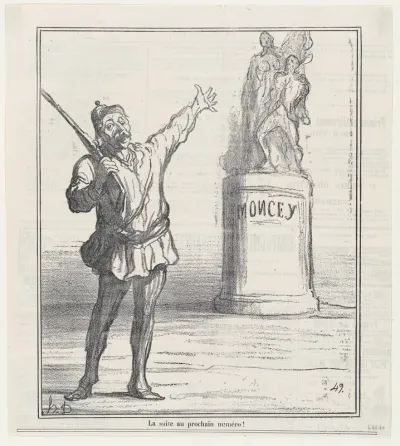 To be followed in the next edition!, from 'News of the day,' published in Le Charivari, September 7, 1870