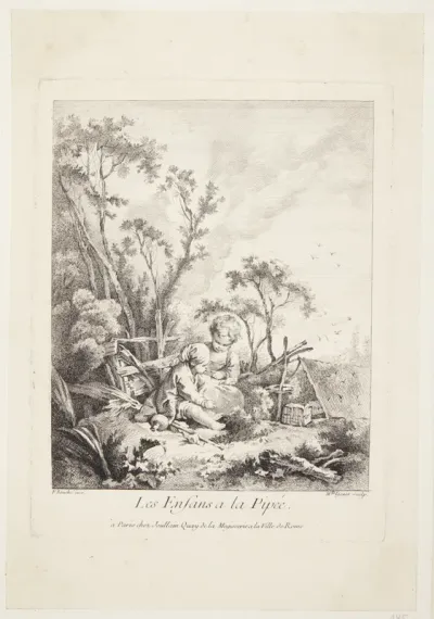To børn fanger fugle (Les Enfants a la pipée)