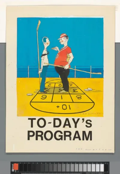 To day's program. Ontwerp voor een dagprogramma van de Holland-Amerika Lijn