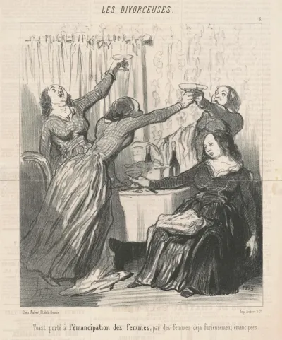 Toast porté a  l'émancipation des femmes ...