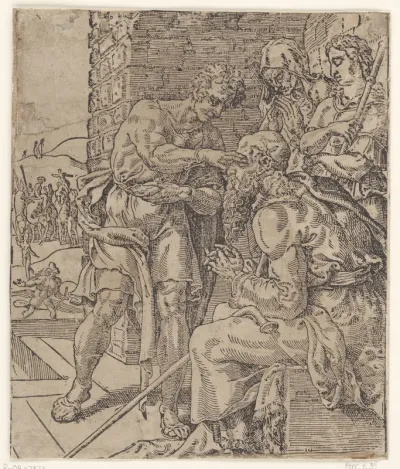 Tobias geneest de blinde Tobit