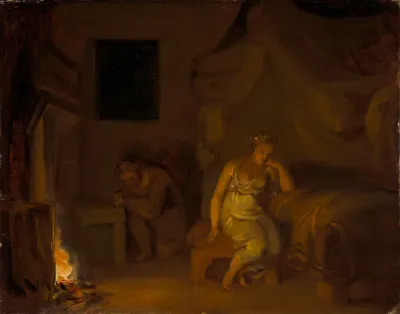 Tobias rukoilee häähuoneessa