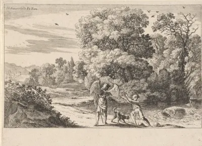 Tobias schrikt van de vis