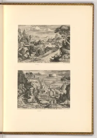 Tobias und der Engel; Christus mit seinen Jüngern auf dem Weg nach Emmaus