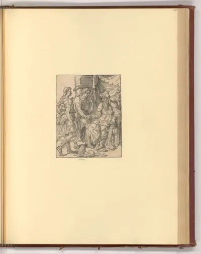 Tobias und der Engel verabschieden sich von Tobit