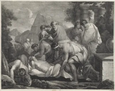 Tobit begraaft de doden