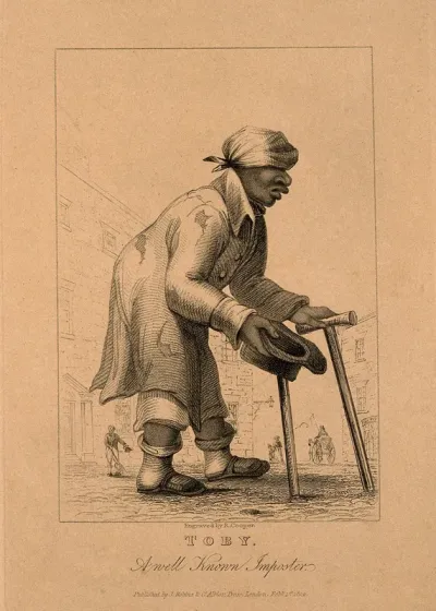 Toby, a beggar who pretended to be blind and lame