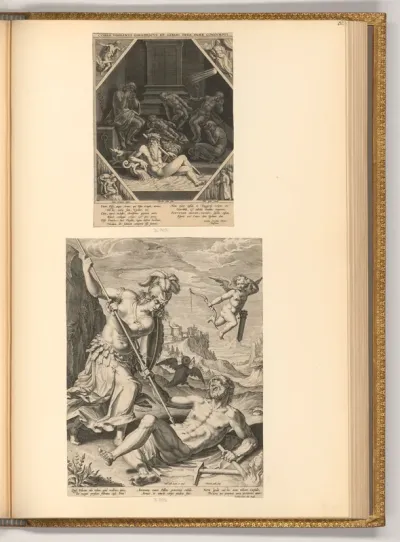 Tod des Herzog Ugolino; Pallas Athene und Vulcanus