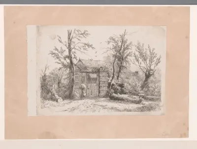 Toegang van een boerderij in de omgeving van Brussel