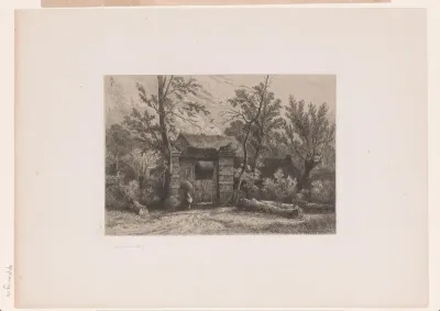 Toegang van een boerderij in de omgeving van Brussel