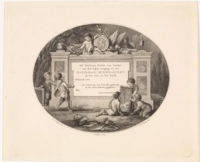 Toegangsbewijs voor het Nationaal Kunstkabinet op het Huis in het Bosch