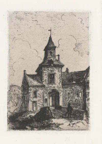 Toegangspoort naar een kasteel