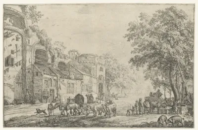 Toegangsweg van een stad