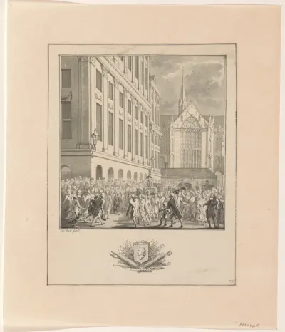 Toejuiching van Hendrik Danielsz. Hooft op de Dam, 1787