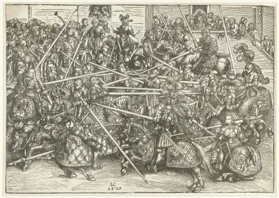 Toernooi in Wittenberg van het keurvorstelijk hof van Saksen