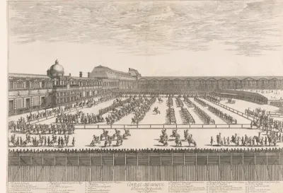 Toernooi met Lodewijk XIV aan het ringsteken