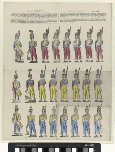 Togt der infanterie / Infanterie en marche