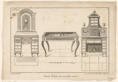 Toilettafels en speeltafel