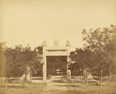 Tomb near Pa li k'um. The Scene of the Commencement of the Attack on the 21st September 1860 near Pekin
