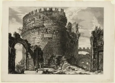 Tomb of Caecilia Metella, from Views of Rome