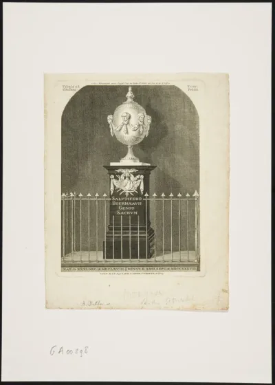Tomb of Herman Boerhaave in the Sint-Pieterskerk in Leiden
