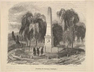 Tomb of Turenne in Salsbach, from "Le Magasin Pittoresque"