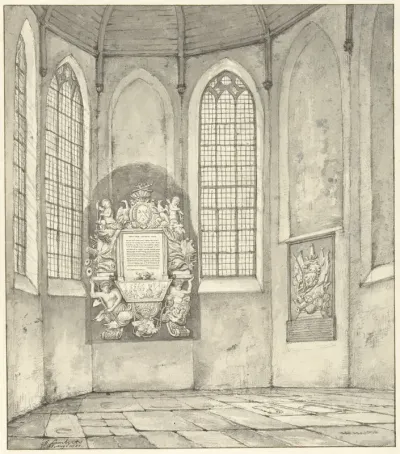 Tombe van Anthony Pieterson in de kerk te Monster