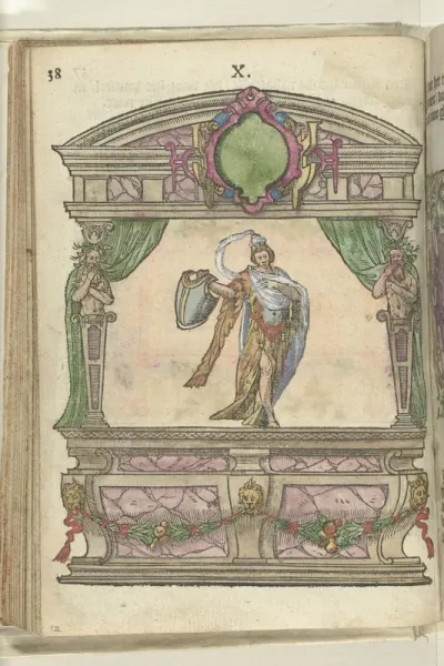 Toneel met personificatie van het Geloof (Fides), 1578