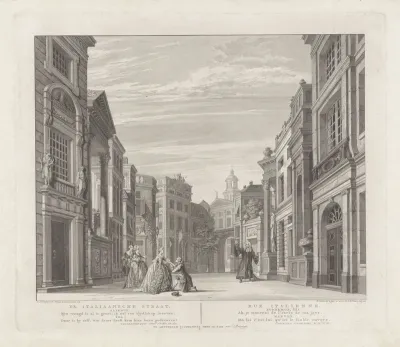 Toneeldecor: De Italiaansche Straat