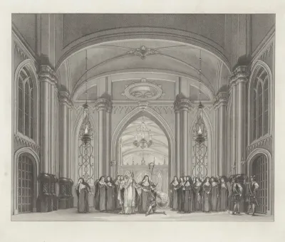Toneeldecor: De Klooster-Kapel