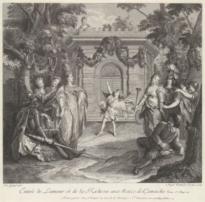 Toneelopvoering op de bruiloft van Gamache