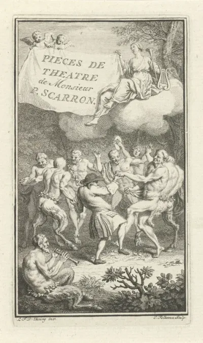 Toneelschrijver Paul Scarron danst met saters, faunen en maenaden
