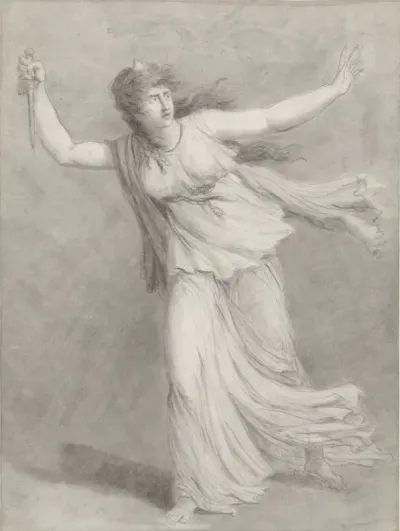 Toneelspeelster Sarah Siddons in de rol van Euphrasia