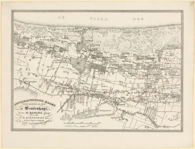 Topografische kaart van de omstreken van 's-Gravenhage
