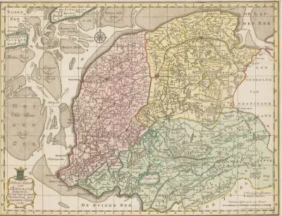 Topografische kaart van Friesland, 1781