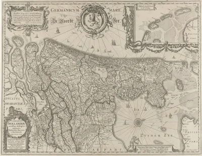 Topografische kaart van Holland