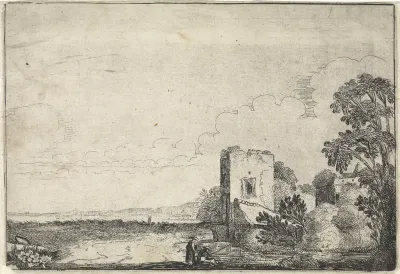 Toren in een landschap