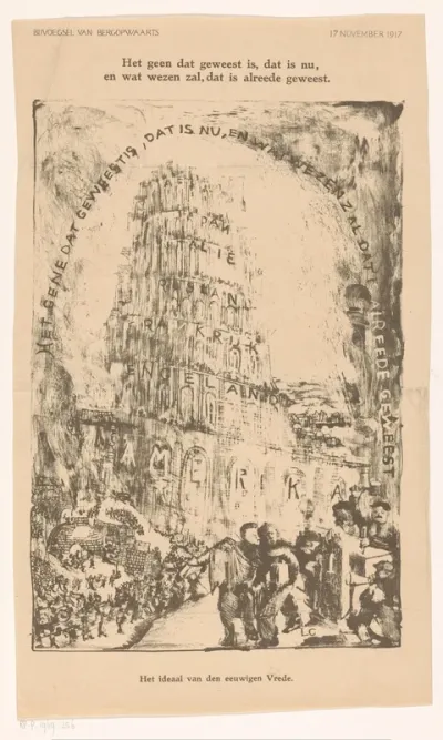 Toren met landennamen