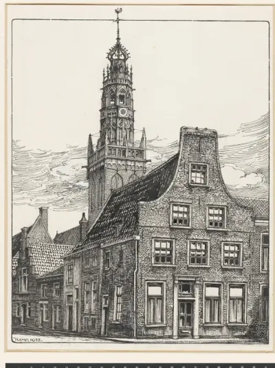 Toren van de Bakenesserkerk in Haarlem