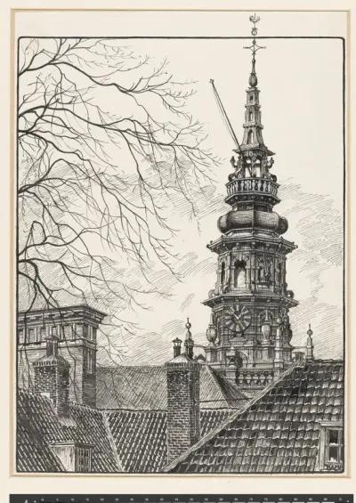 Toren van de Nieuwe Kerk in Haarlem