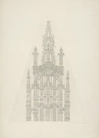 Torenspits van de Sint Lievensmonsterkerk te Zierikzee, boven