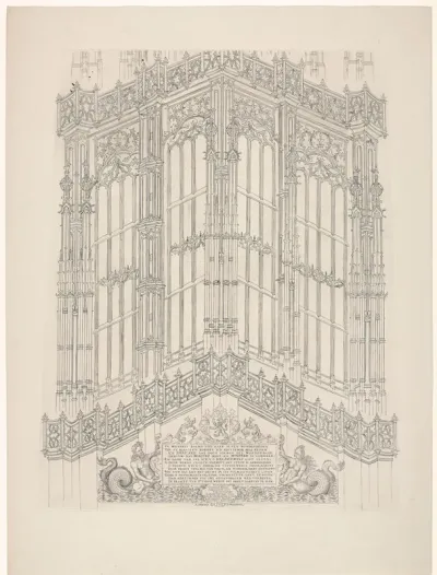 Torenspits van de Sint Lievensmonsterkerk te Zierikzee, onder