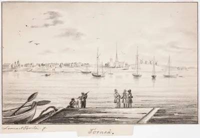 Tornio, original drawing for Finland Depicted in Drawings