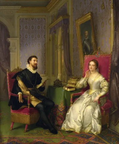 Torquato Tasso and Leonora d'Este.